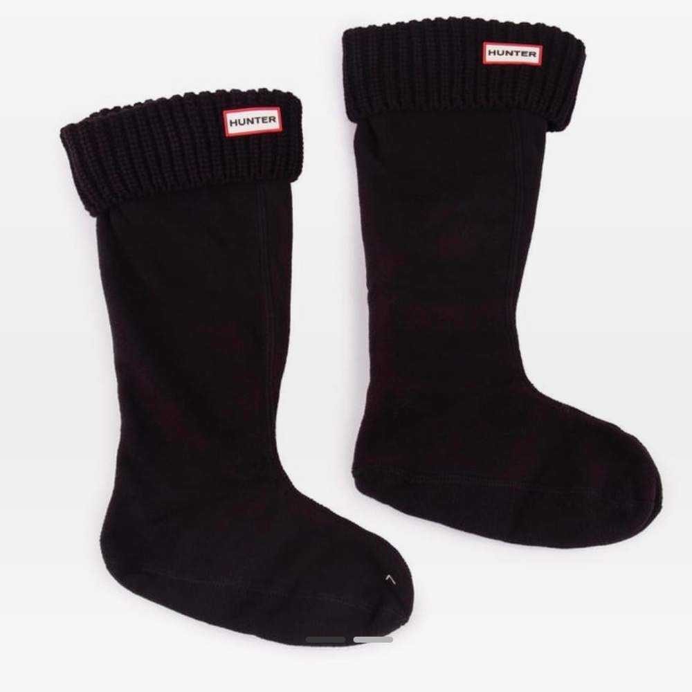 Hunter Tall Cardigan Welly Socks Size L